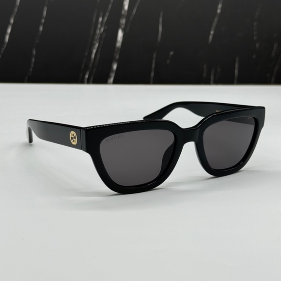 NEW GG1578S 001 GUCCI BLACK GREY CAT EYE WOMEN GUCCI SUNGLASSES - Picture 5 of 12